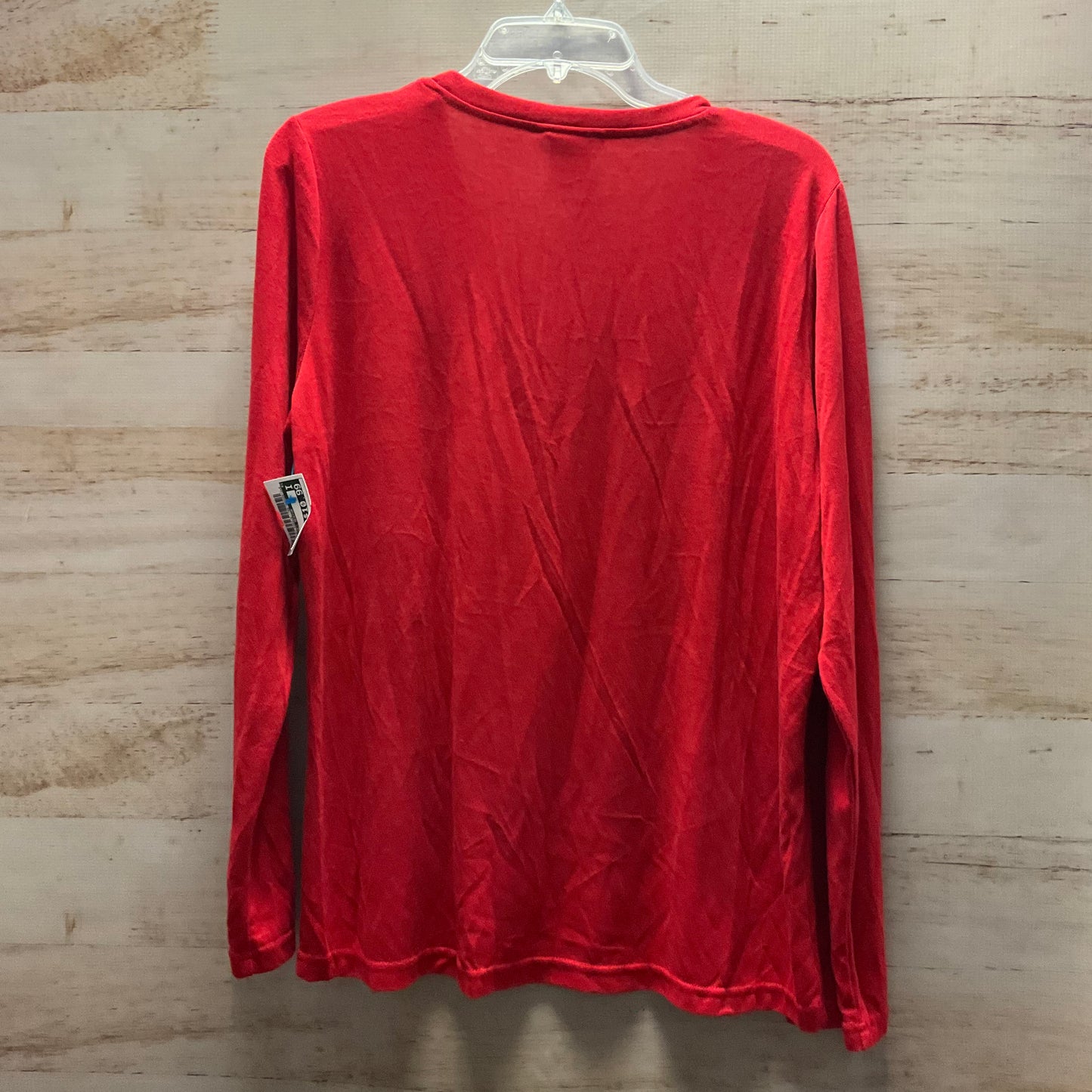 Top Long Sleeve By Clothes Mentor In Red, Size: Xl