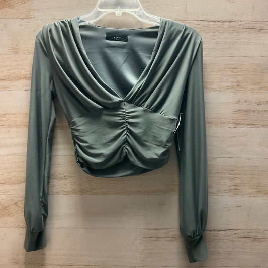 Top Long Sleeve By Clothes Mentor In Grey, Size: S