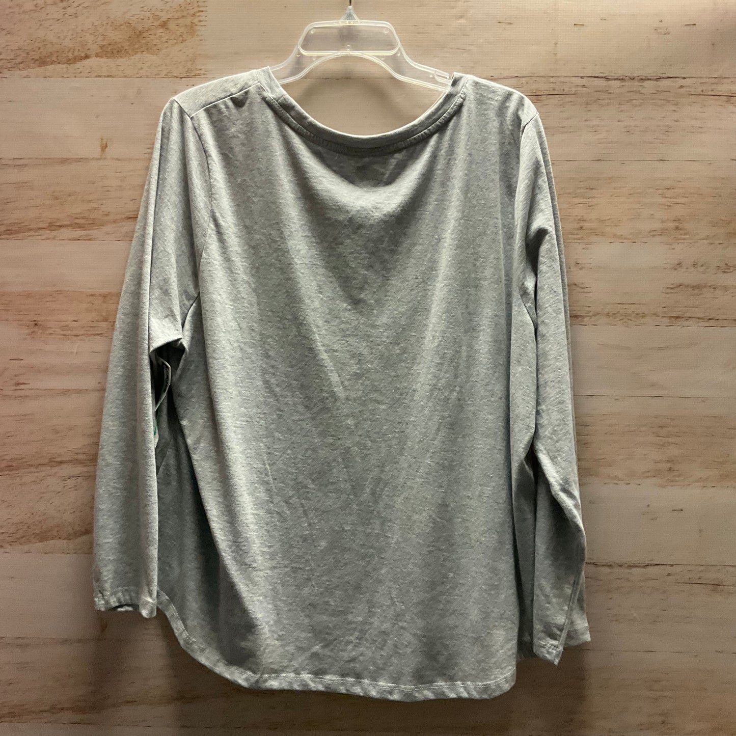 Top Long Sleeve By Clothes Mentor In Grey, Size: 2x