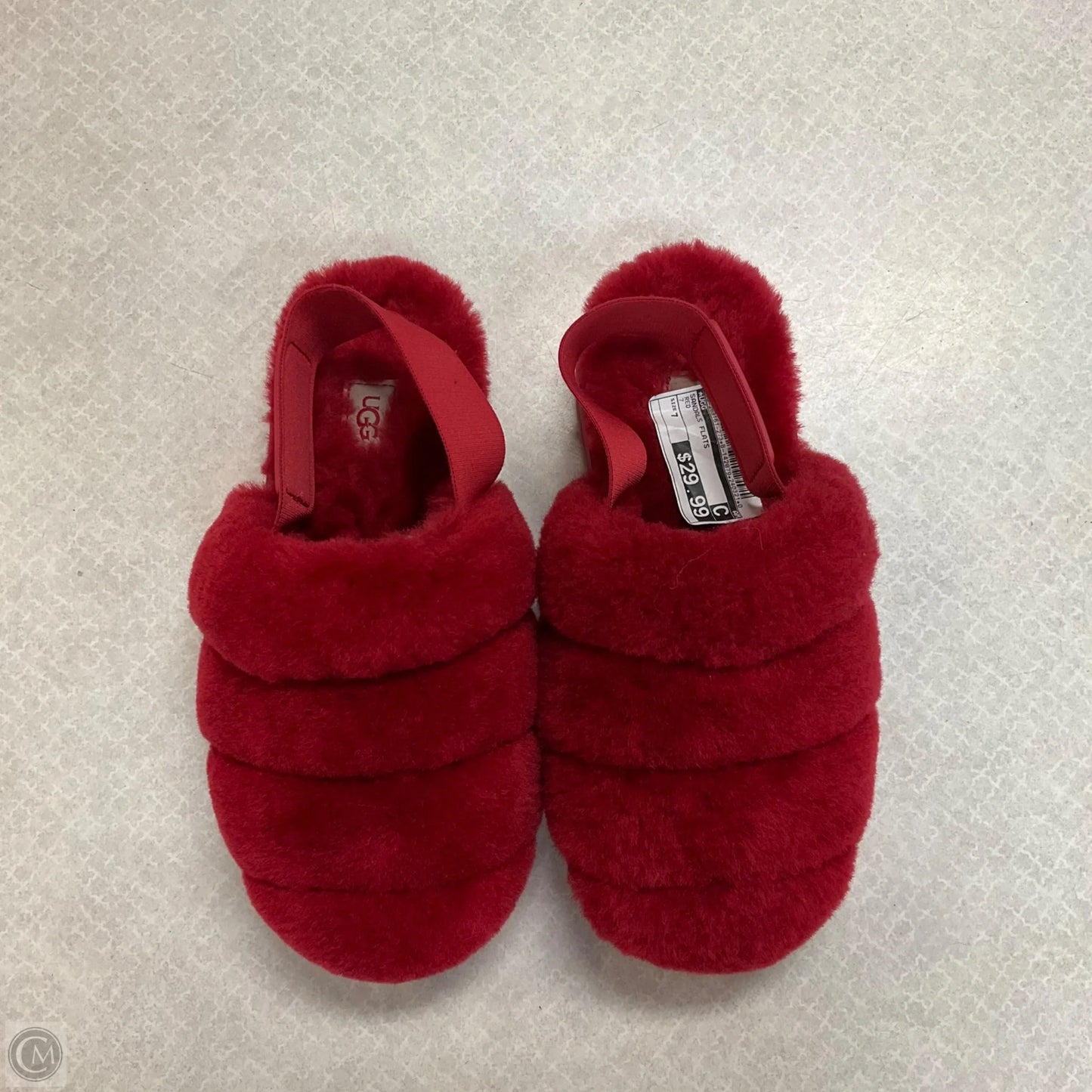 Sandals Flats By Ugg In Red, Size: 7