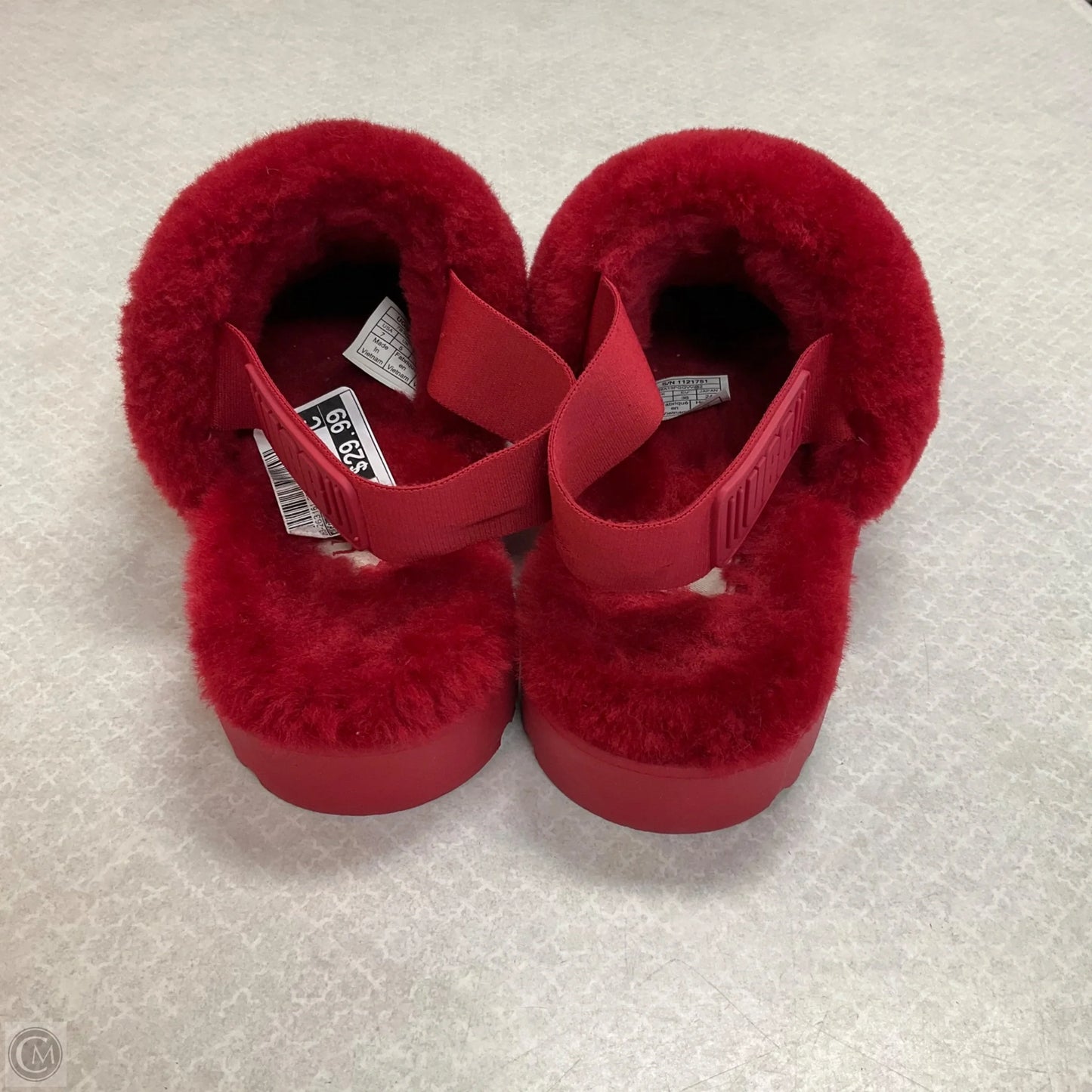 Sandals Flats By Ugg In Red, Size: 7
