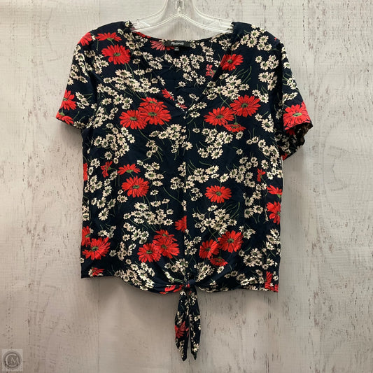 Top Short Sleeve By Madewell In Floral Print, Size: Xs