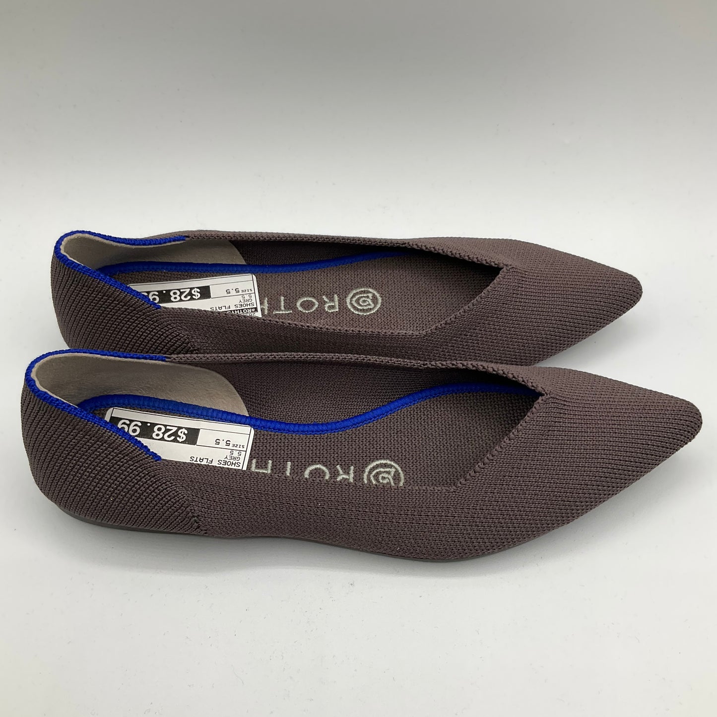 Shoes Flats By Rothys In Grey, Size: 5.5