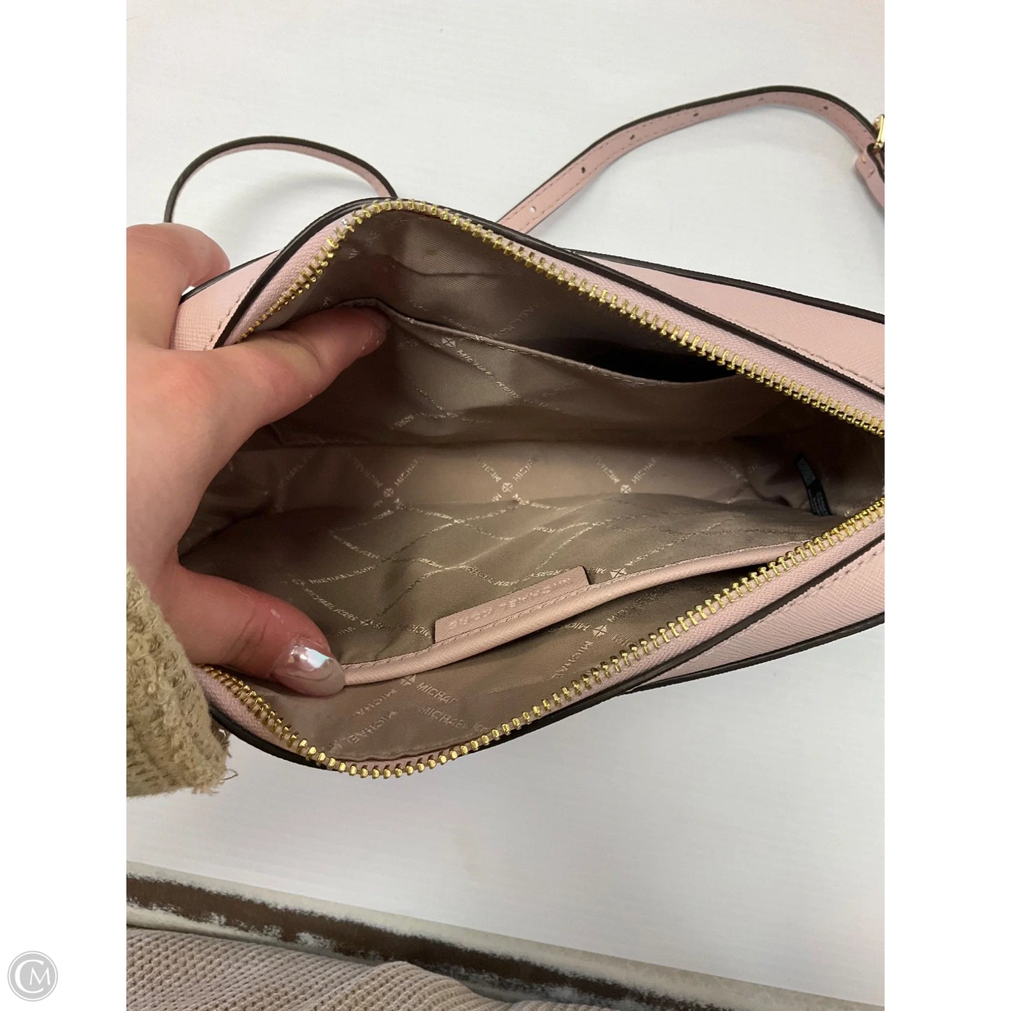 Crossbody Designer By Michael Kors, Size: Medium