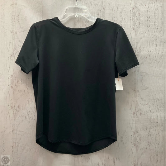 Athletic Top Short Sleeve By Lululemon In Black, Size: S