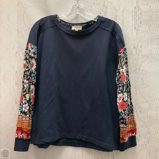 Top Short Sleeve By Umgee In Blue, Size: M