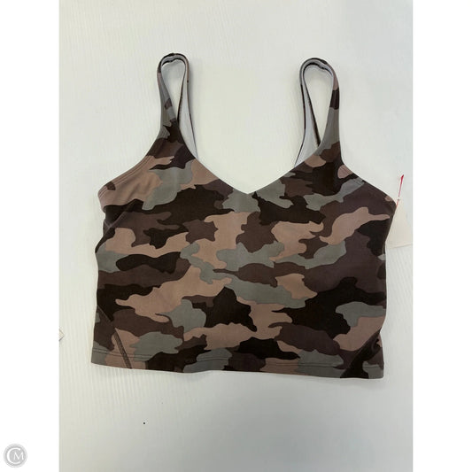 Athletic Bra By Lululemon In Camouflage Print, Size: 8