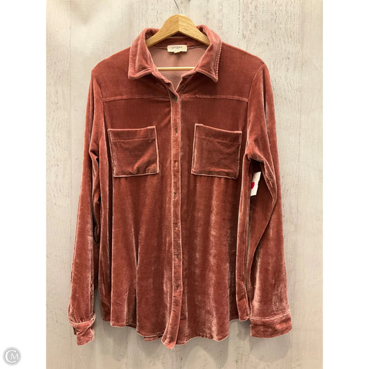 Top Long Sleeve By Umgee In Pink, Size: L