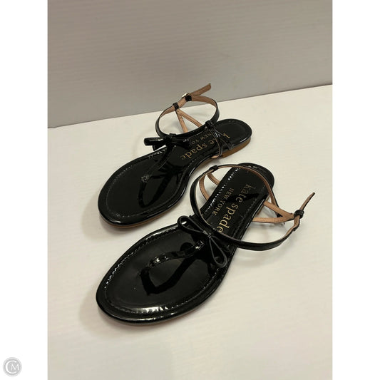Sandals Designer By Kate Spade In Black, Size: 7