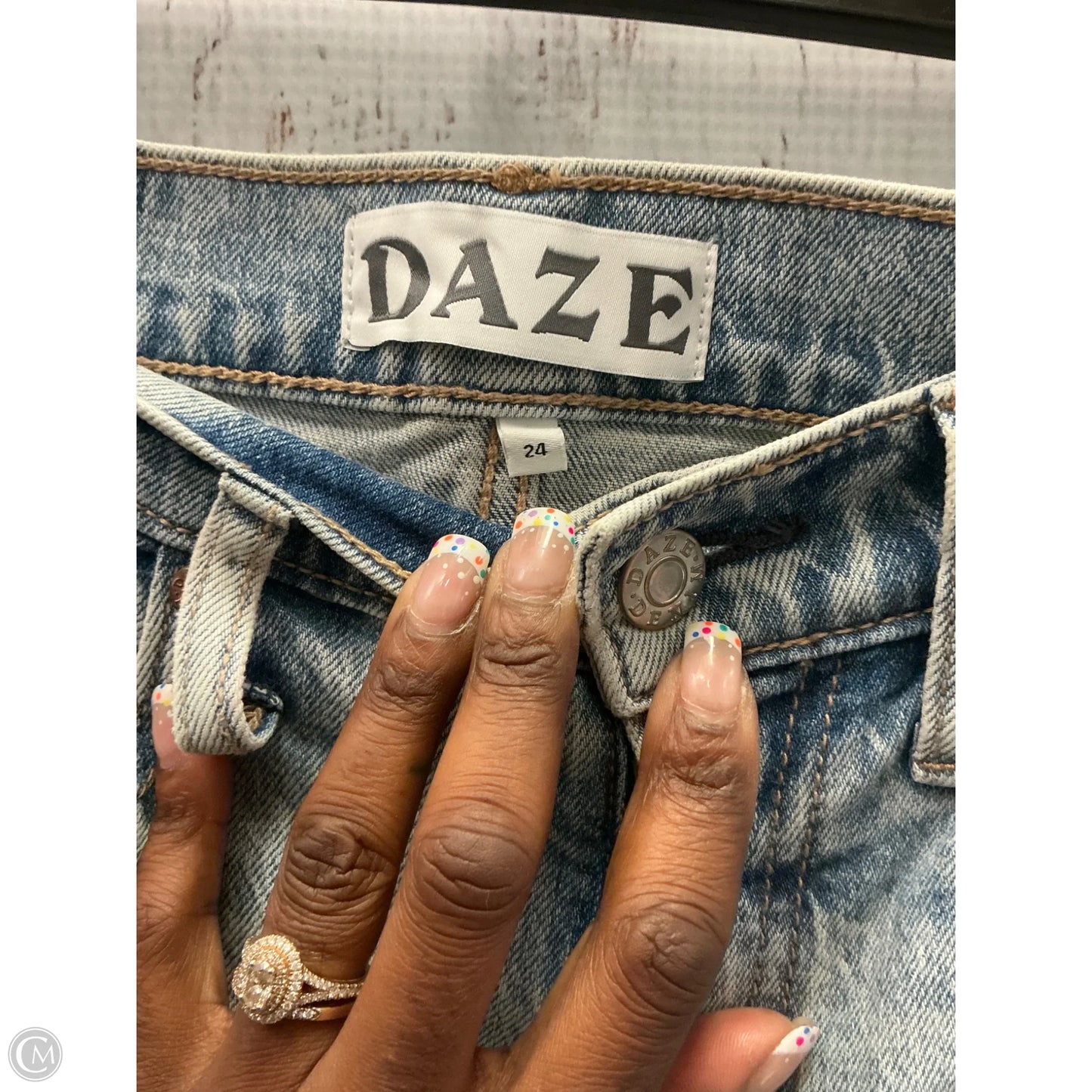 Jeans Straight By Daze In Blue, Size: 2