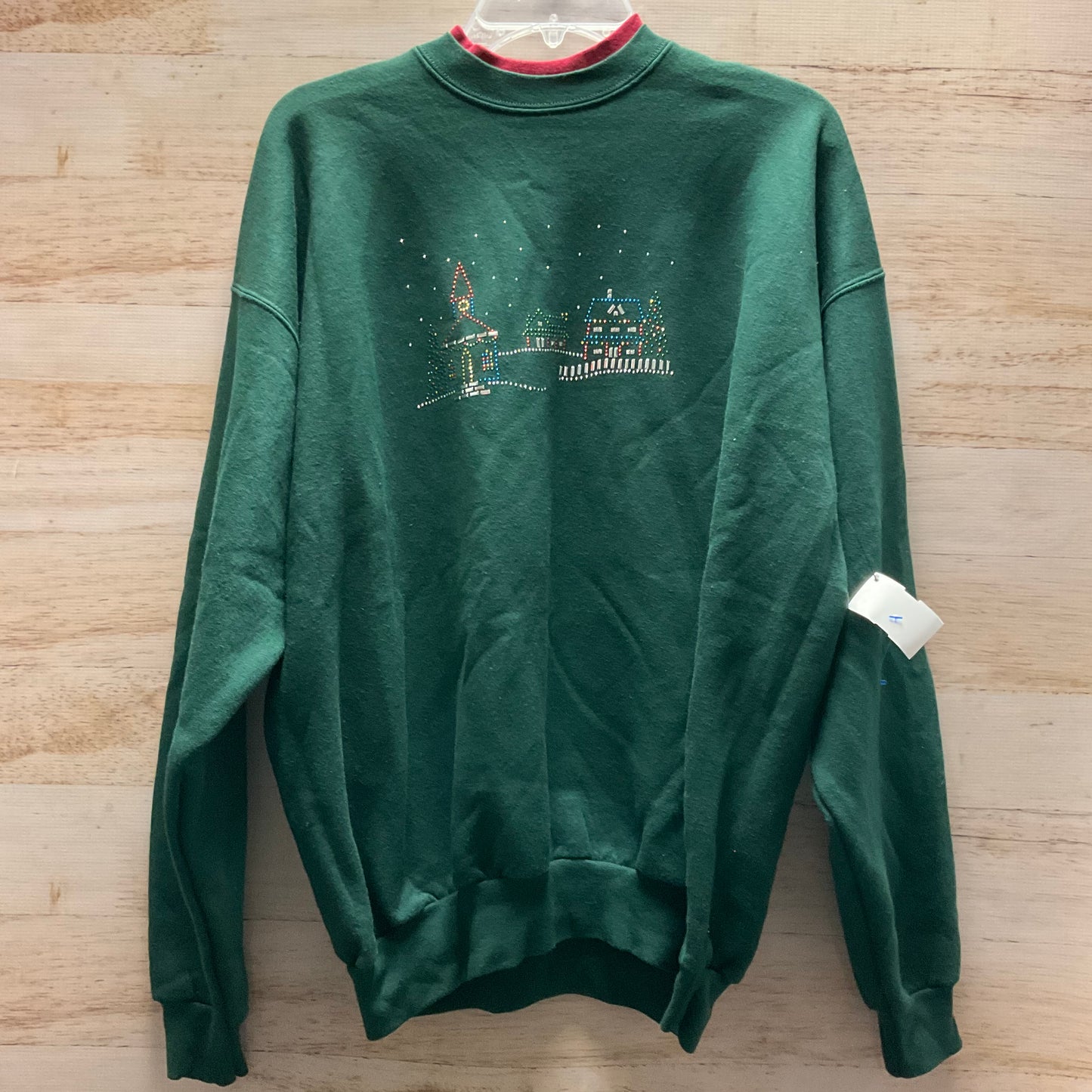 Sweatshirt Crewneck By Clothes Mentor In Green, Size: Xl