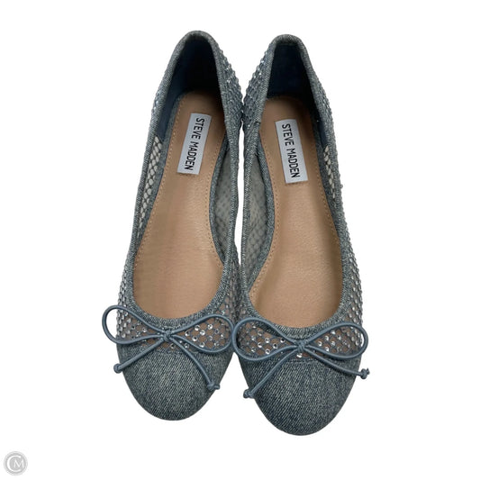 Shoes Heels Block By Steve Madden In Blue Denim, Size: 7.5
