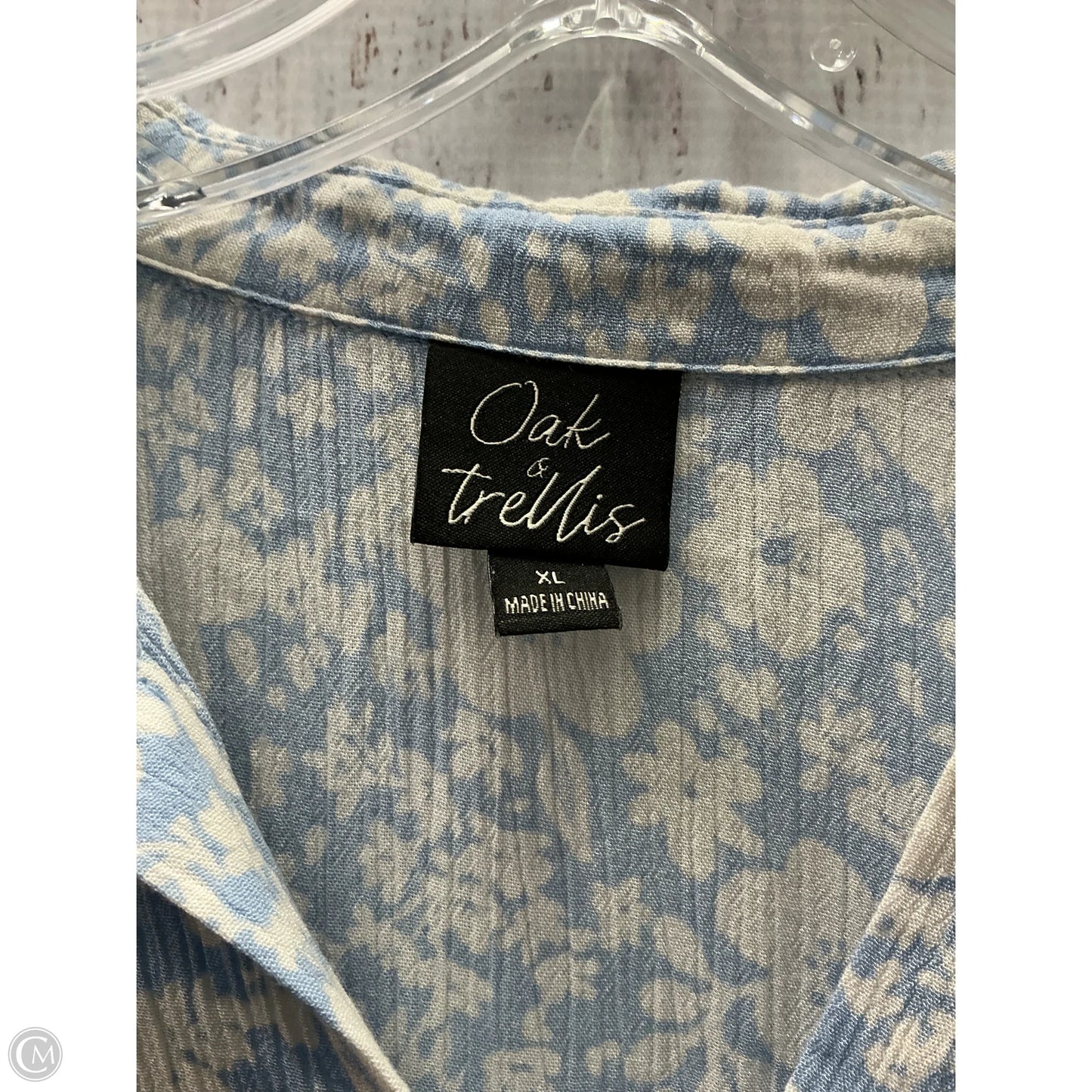 Dress Casual Short By Clothes Mentor In Blue, Size: Xl