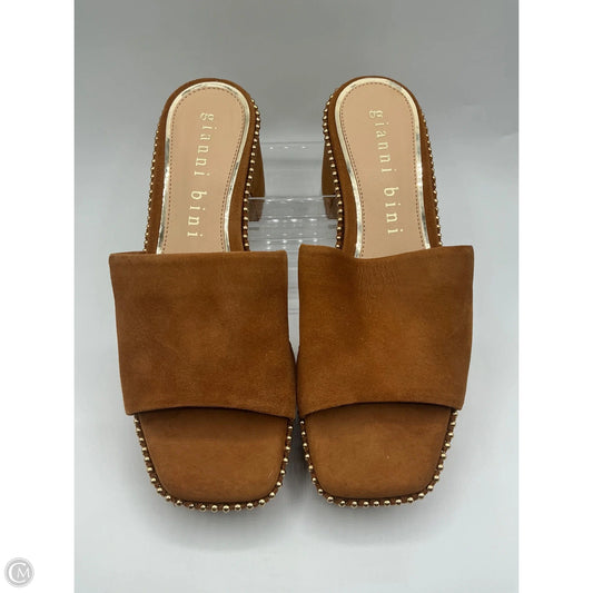 Shoes Heels Block By Gianni Bini In Brown, Size: 6.5