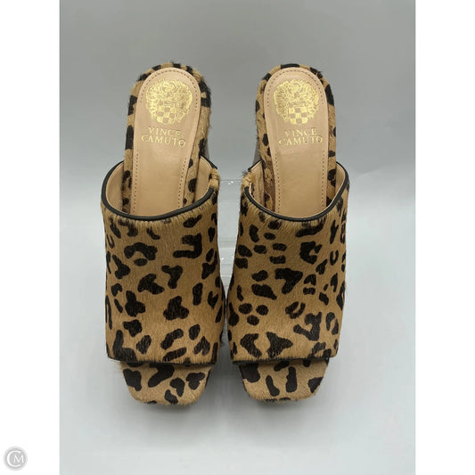 Shoes Heels Block By Vince Camuto In Animal Print, Size: 6.5