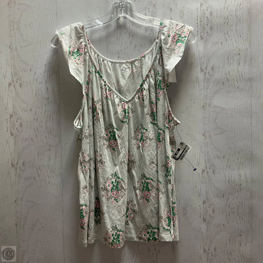 Tank Top By Loft In Floral Print, Size: Xl