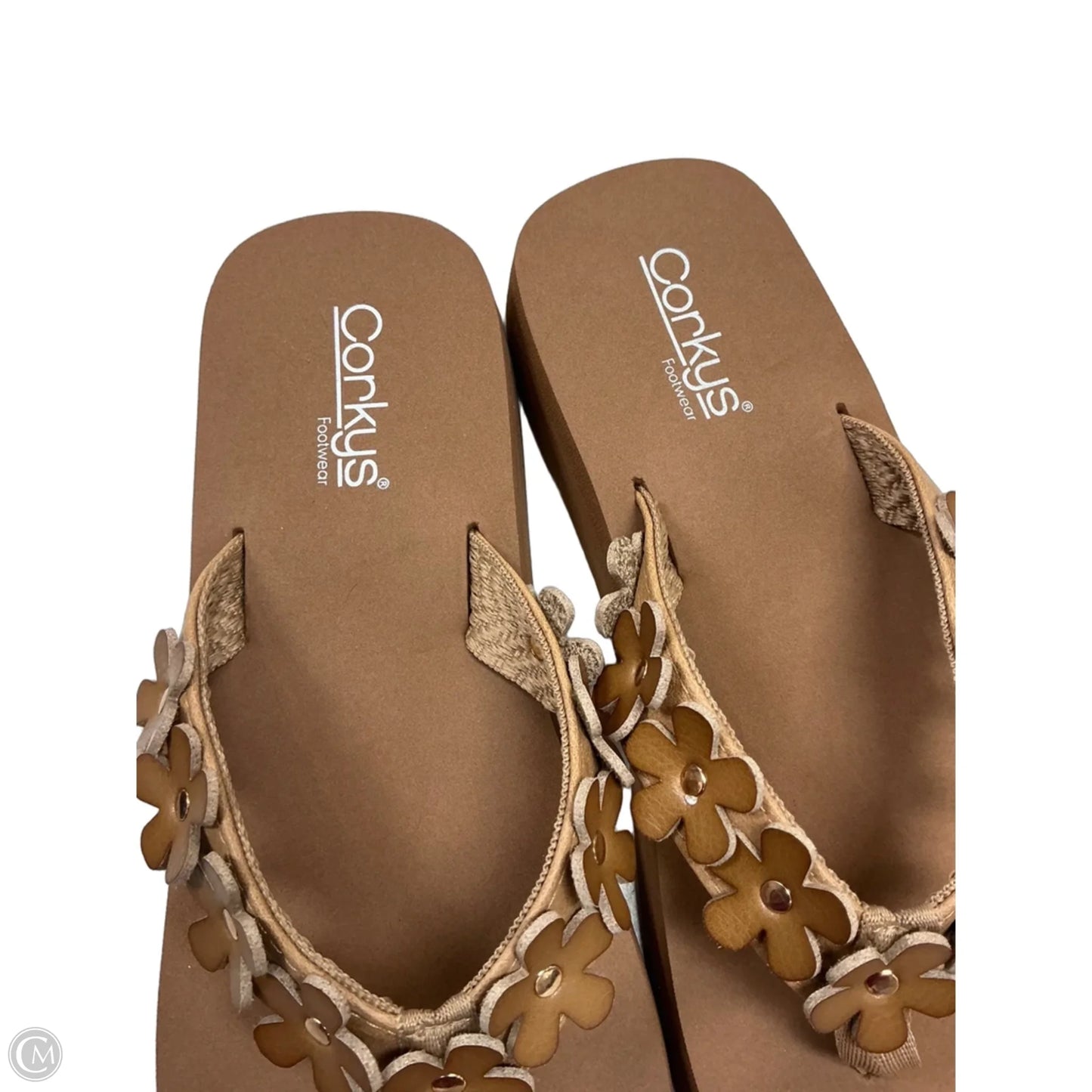 Sandals Heels Platform By Corkys In Brown, Size: 9