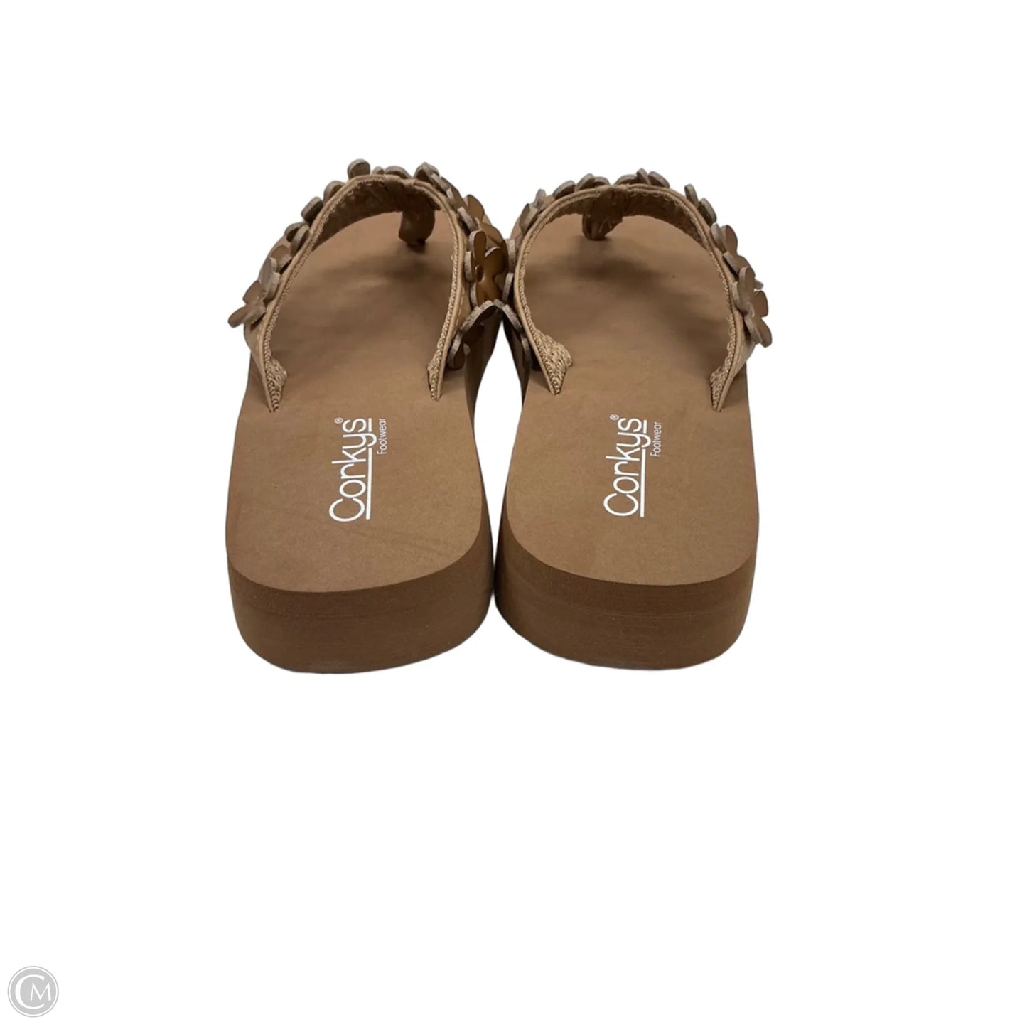 Sandals Heels Platform By Corkys In Brown, Size: 9
