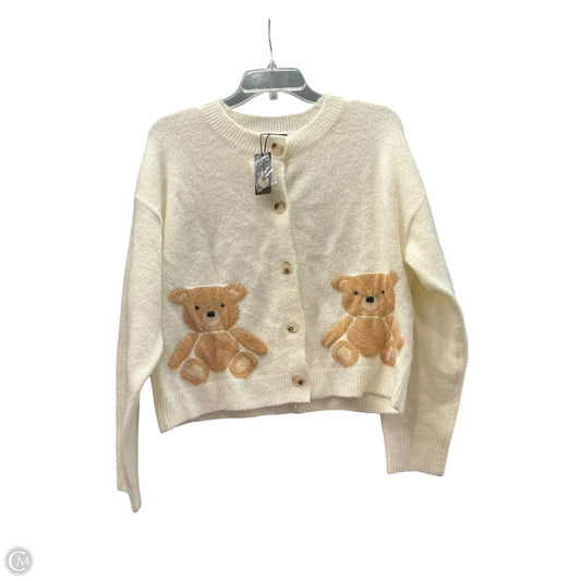 Cardigan By Clothes Mentor In White, Size: S