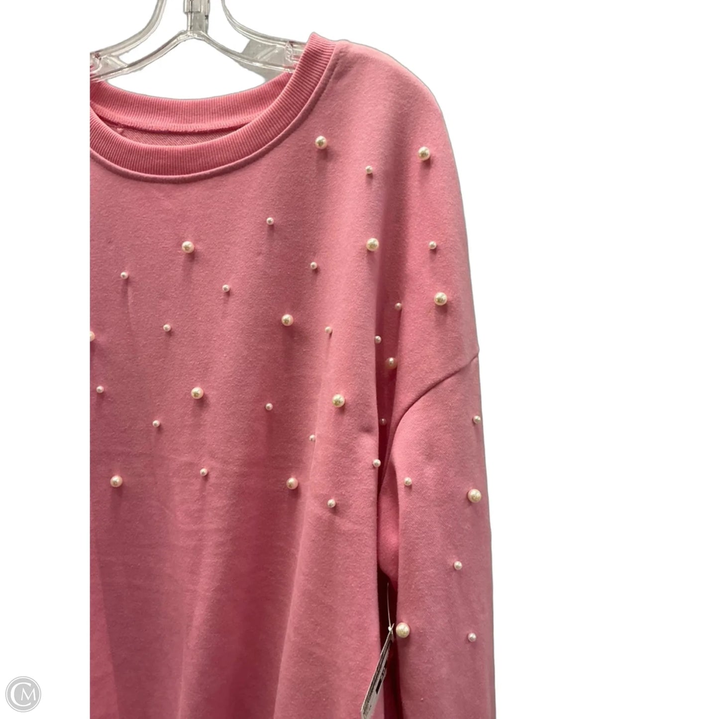 Sweatshirt Crewneck By Shein In Pink, Size: 2x