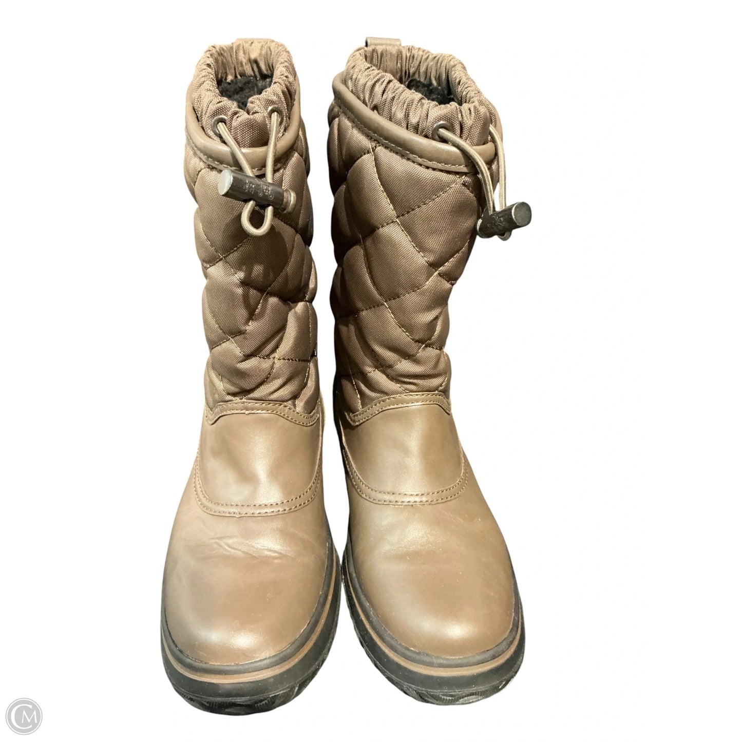 Boots Designer By Coach In Brown, Size: 5
