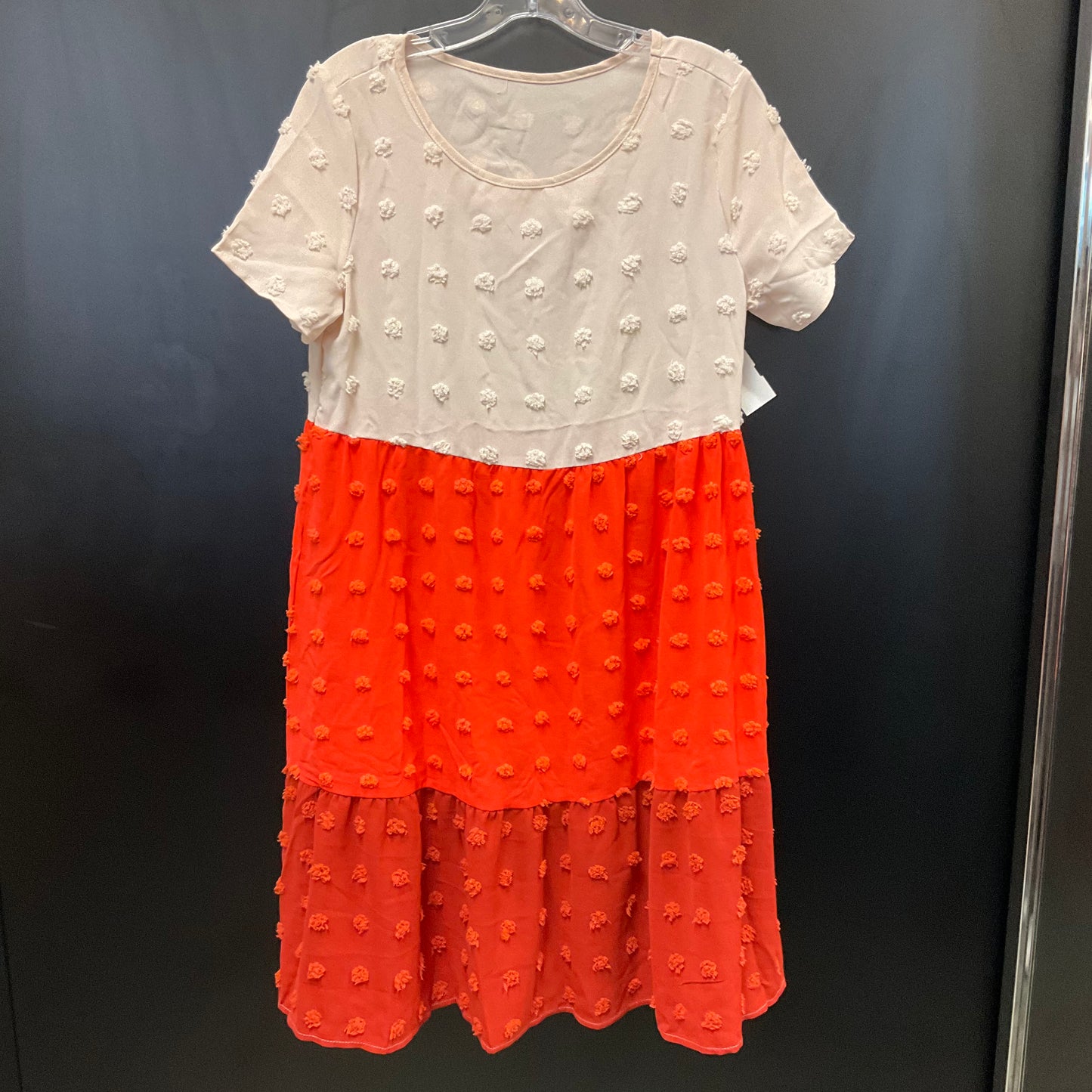 Dress Casual Midi By Clothes Mentor In Orange, Size: M