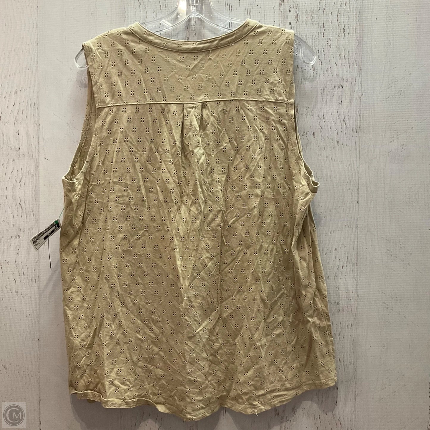 Tank Top By Liz Claiborne In Tan, Size: Xl