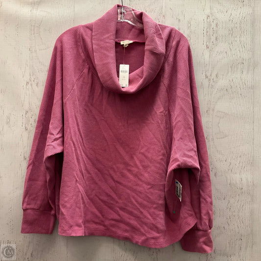 Top Long Sleeve By Pilcro In Pink, Size: 2x