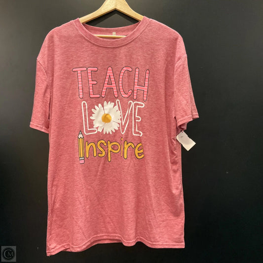 Top Short Sleeve By Clothes Mentor In Red, Size: 2x