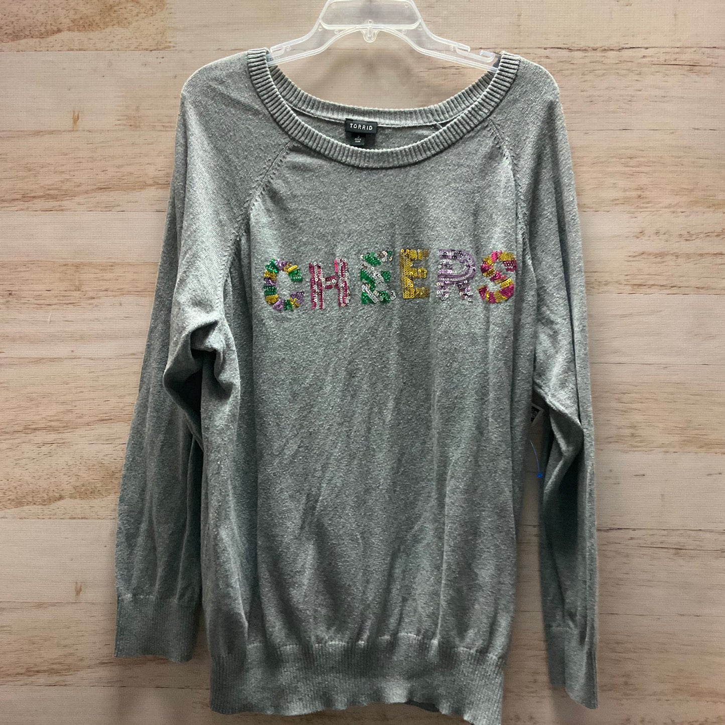 Sweater By Torrid In Grey, Size: 3x