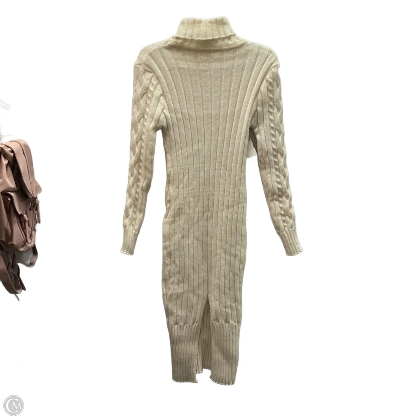 Dress Casual Midi By Clothes Mentor In Cream, Size: Xl