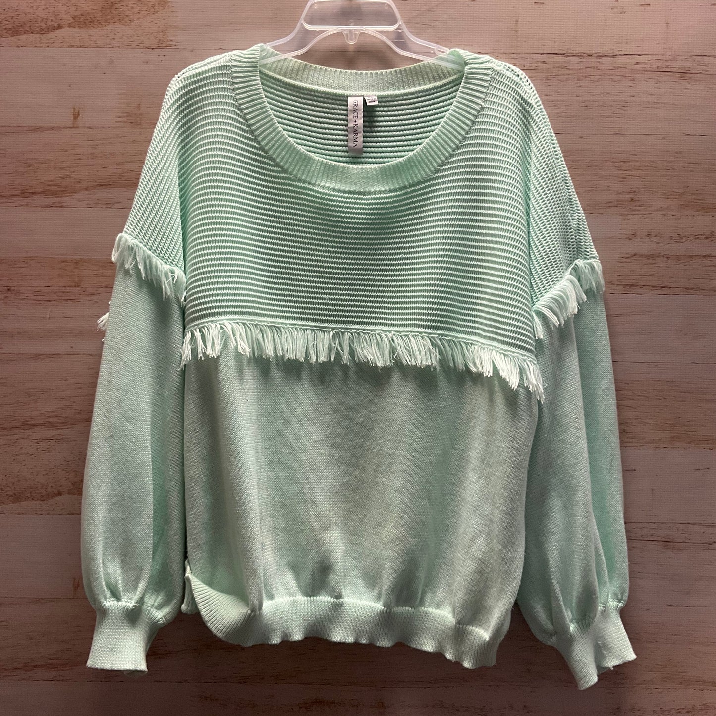 Sweater By Clothes Mentor In Green, Size: Xl