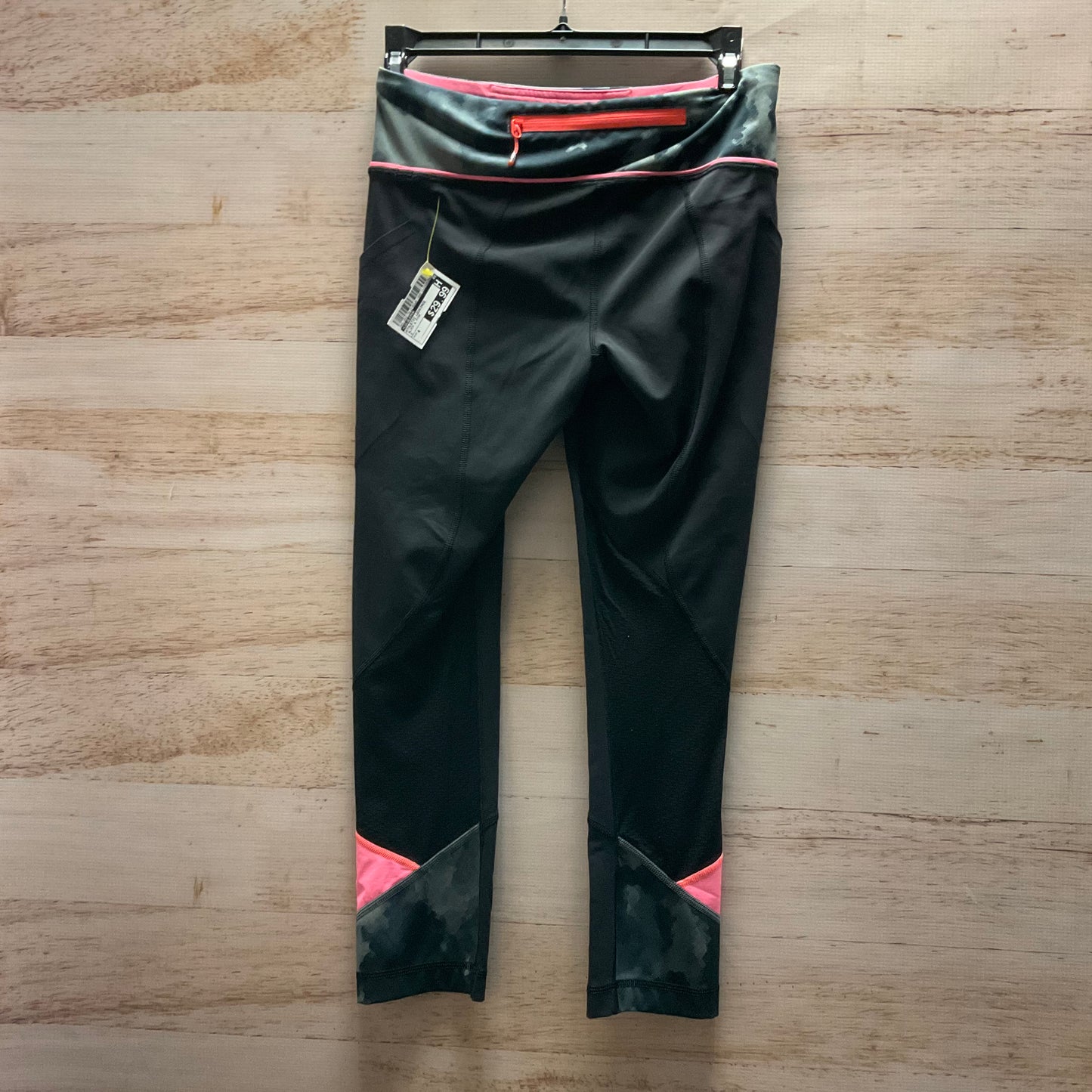 Athletic Leggings By Lululemon In Black & Pink, Size: 4