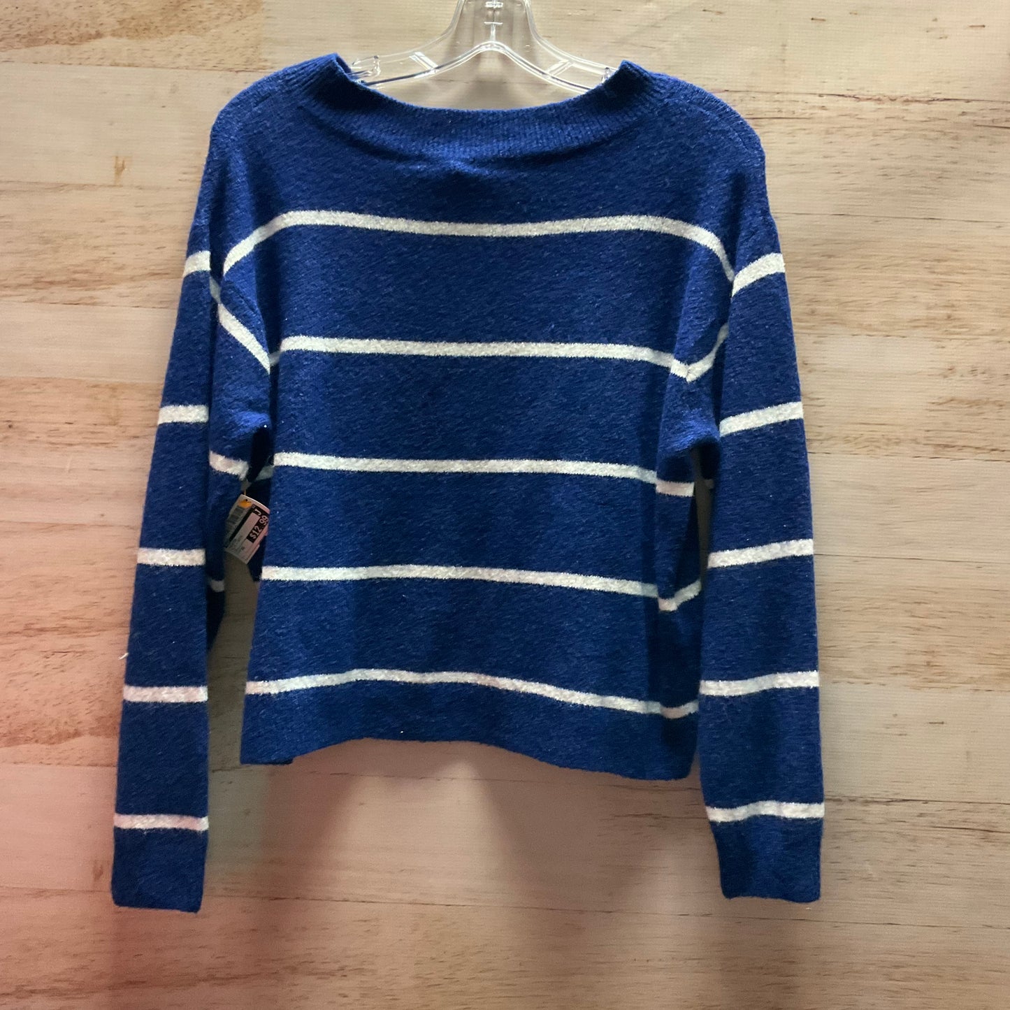 Sweater By H&m In Blue & White, Size: Xs