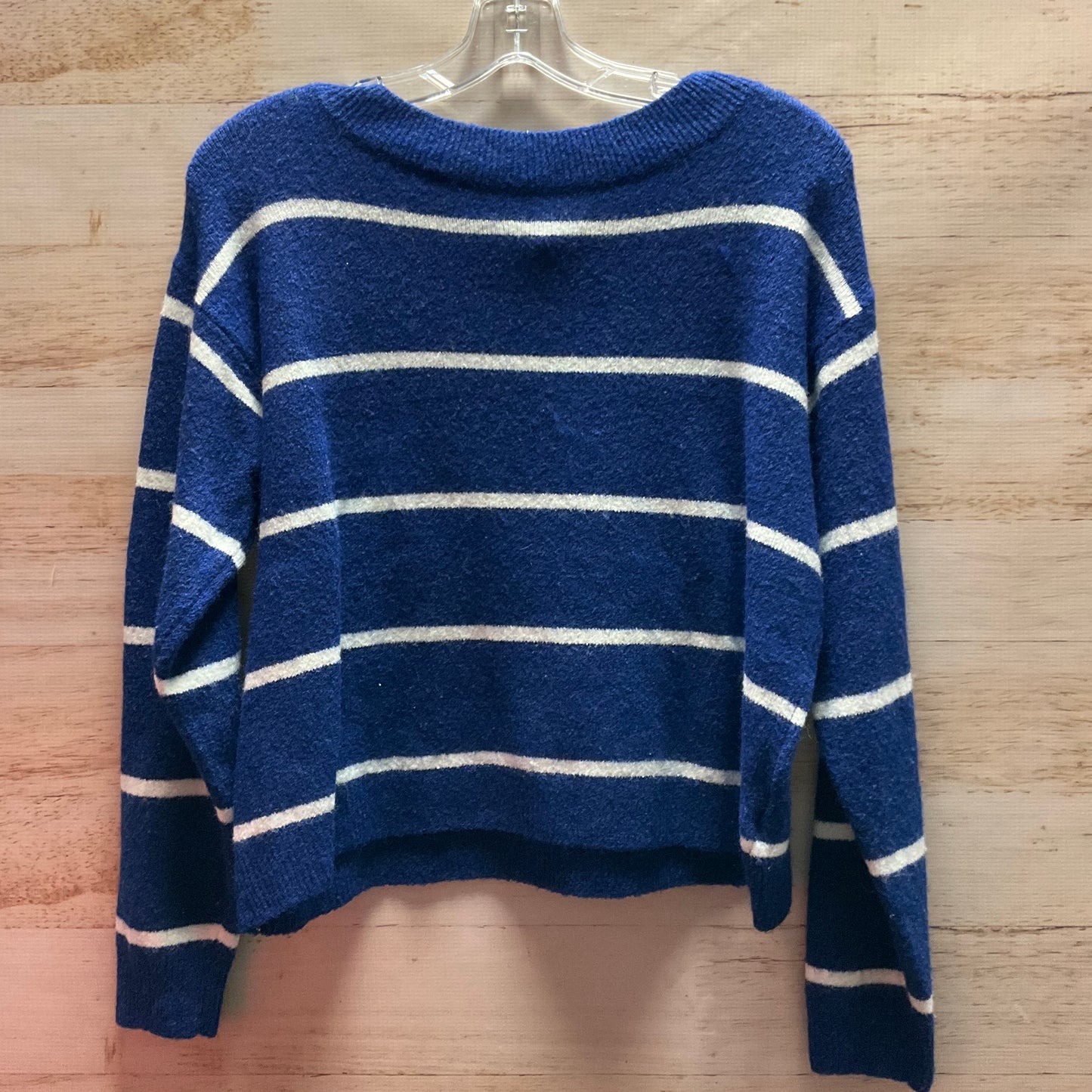 Sweater By H&m In Blue & White, Size: Xs