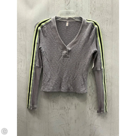 Top Long Sleeve By Free People In Purple, Size: S