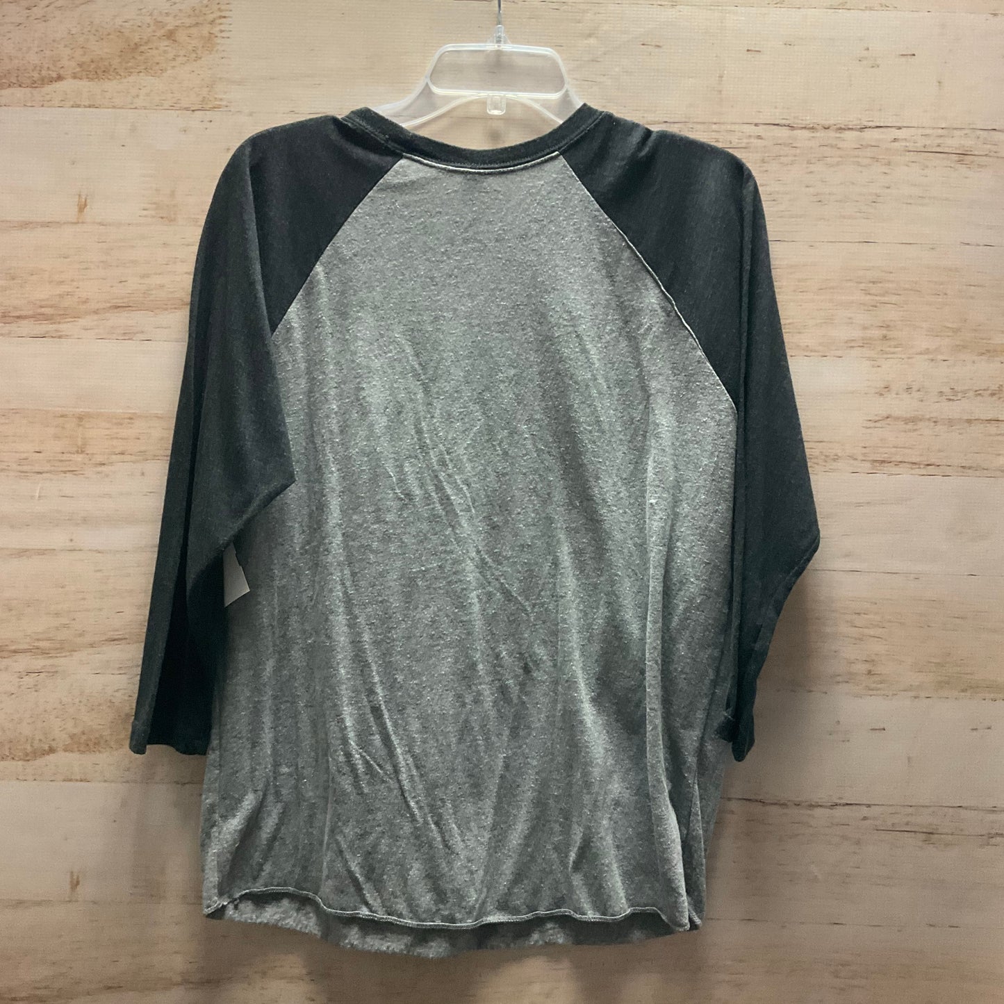 Top Long Sleeve By Next Level In Grey, Size: L