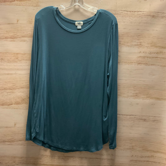 Top Long Sleeve By Old Navy In Blue, Size: Xxl