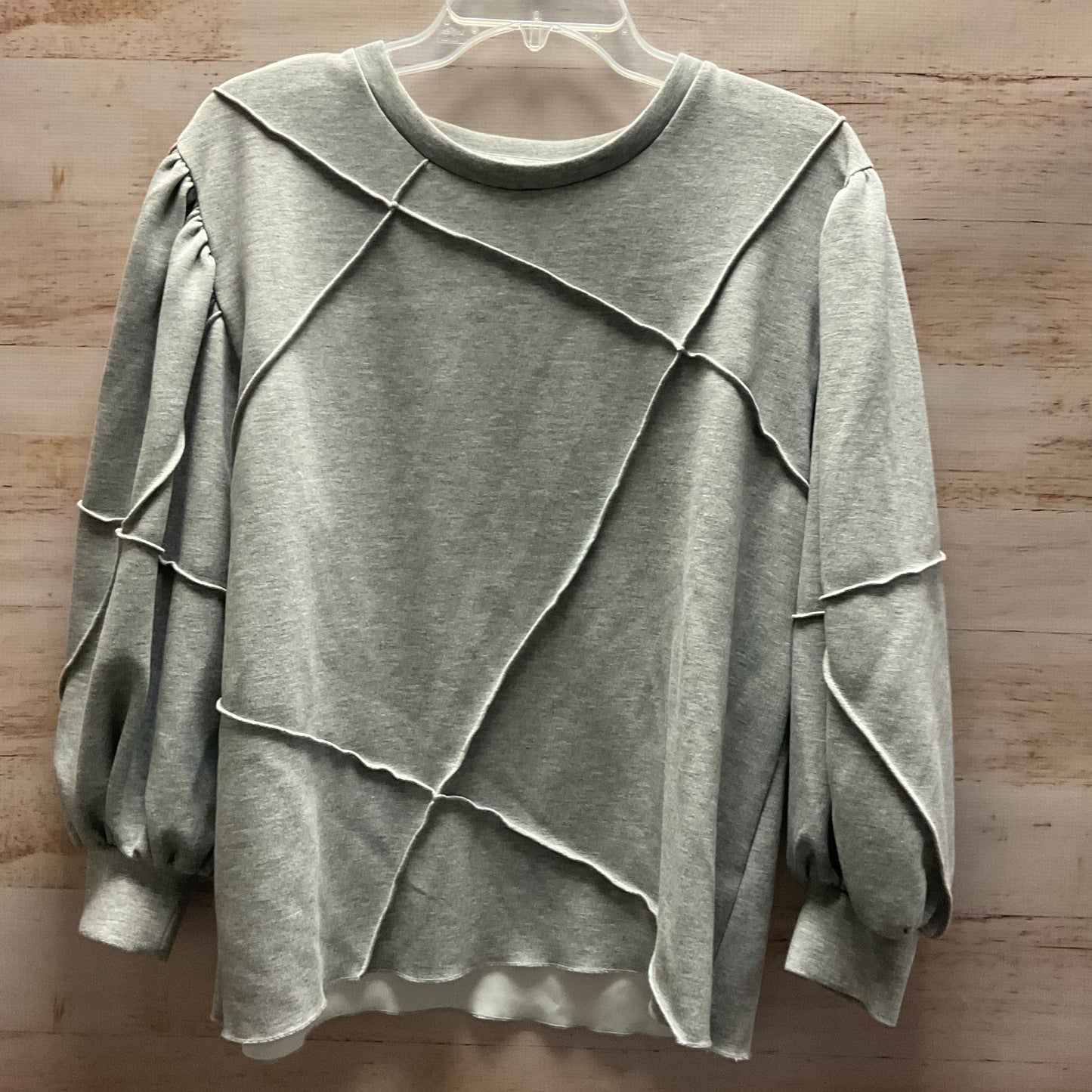 Sweatshirt Crewneck By Clothes Mentor In Grey, Size: S