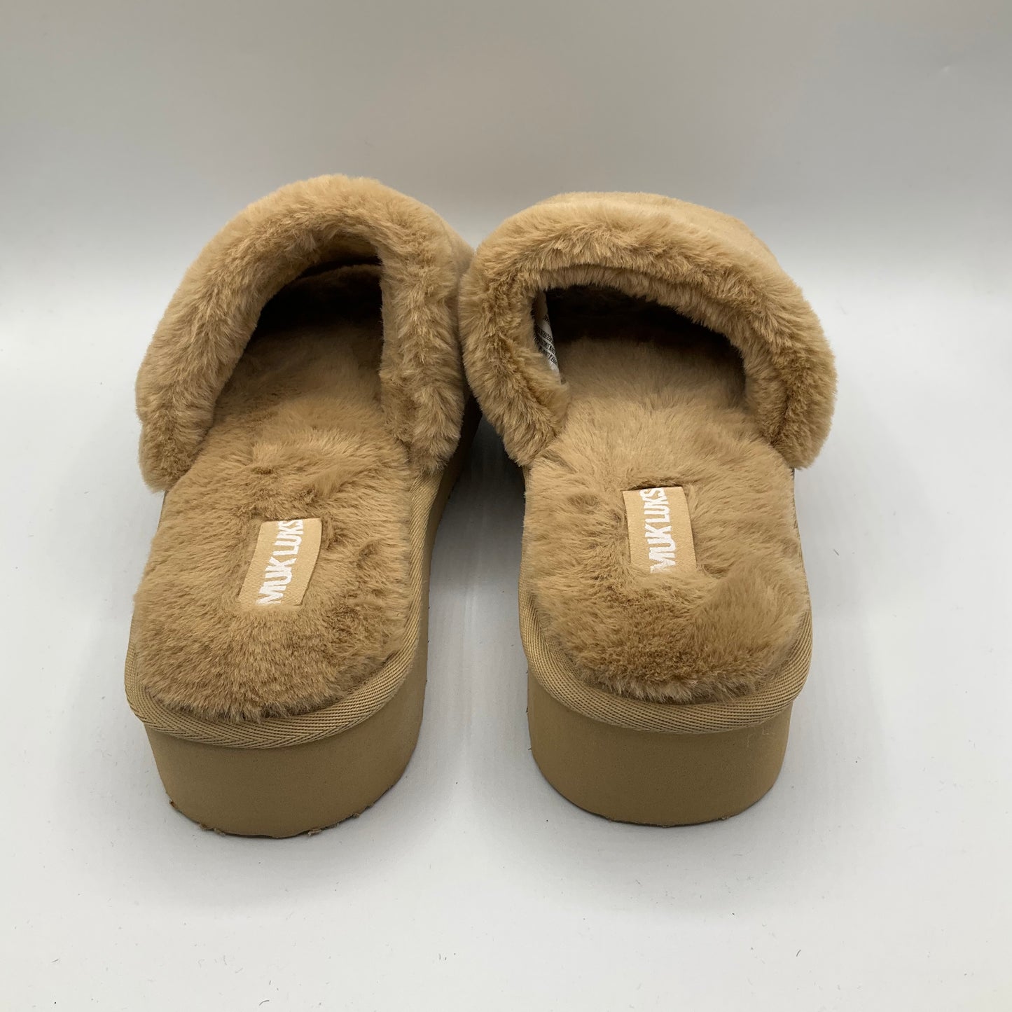 Slippers By Muk Luks In Tan size 7