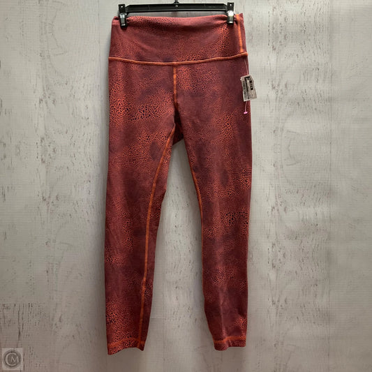 Athletic Leggings By Lululemon In Orange, Size: 8
