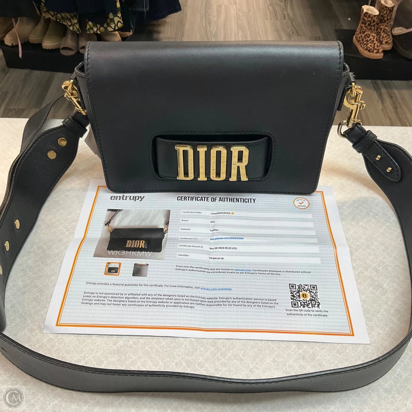 Crossbody Luxury Designer By Dior, Size: Medium