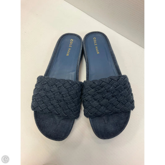 Sandals Flats By Cole-haan In Blue Denim, Size: 8.5