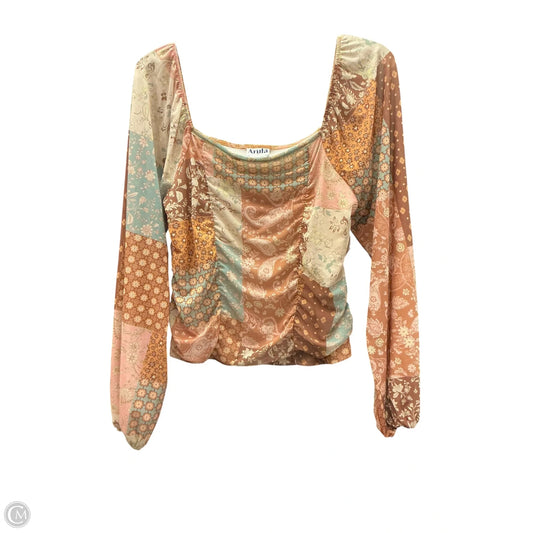 Top Long Sleeve By Arula In Multi-colored, Size: Xl
