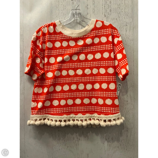Top Short Sleeve By Maeve In Orange, Size: S