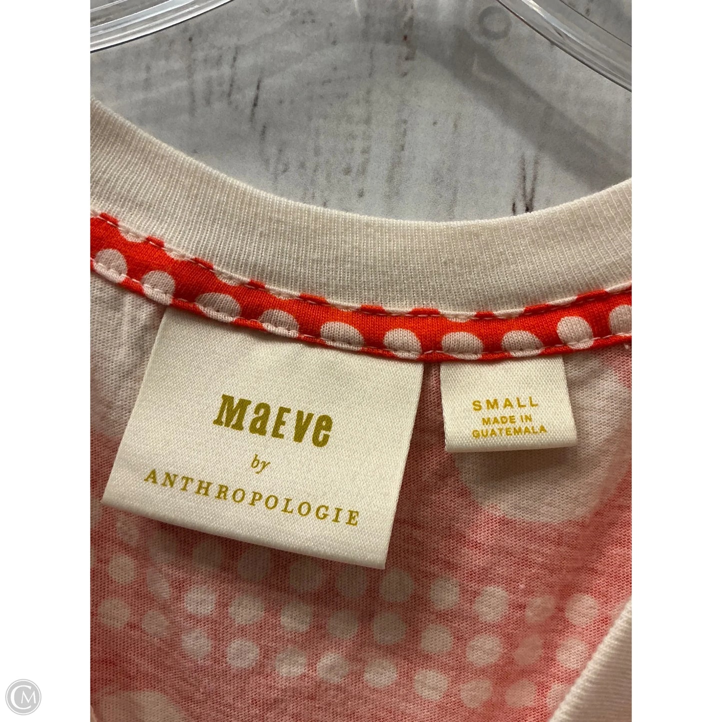 Top Short Sleeve By Maeve In Orange, Size: S