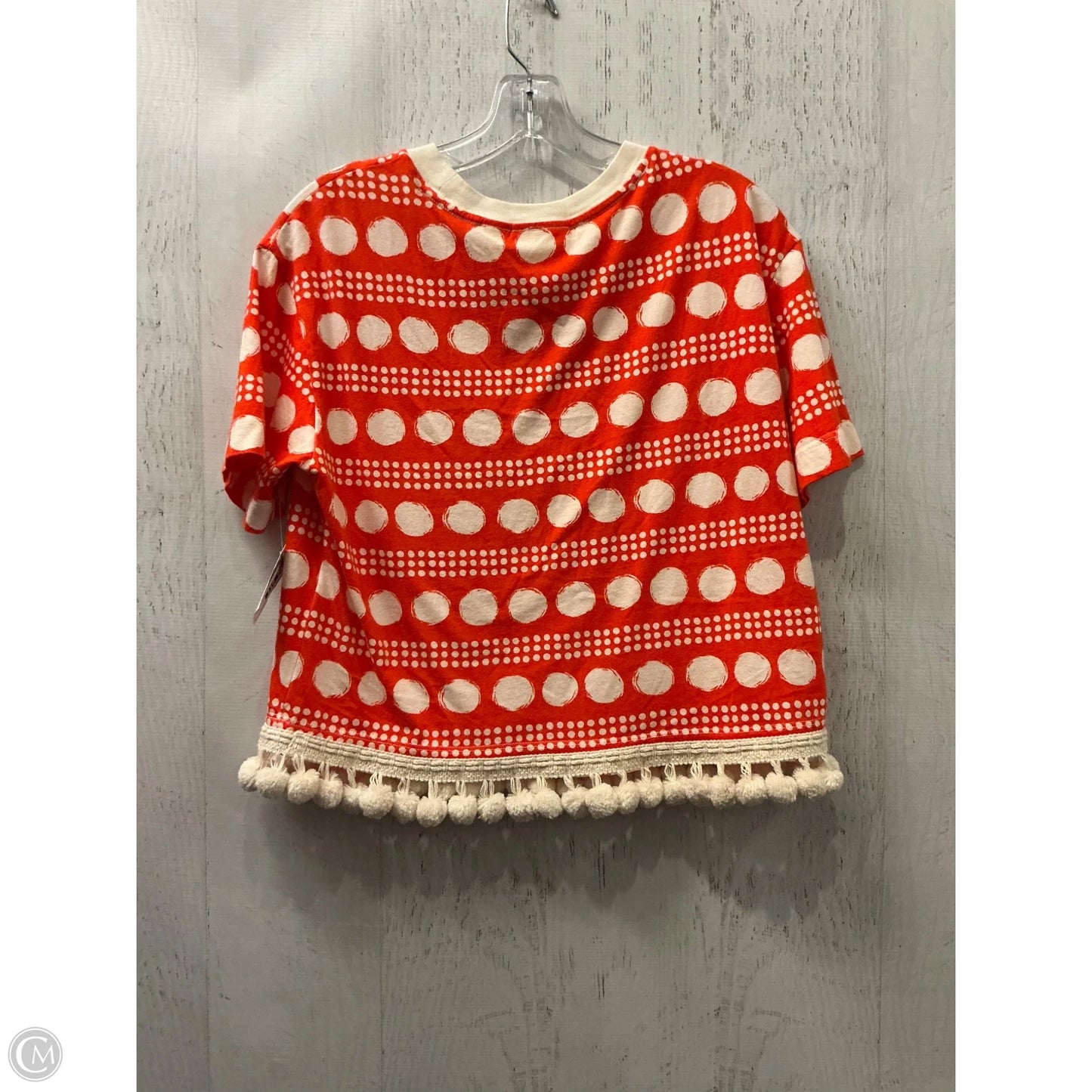 Top Short Sleeve By Maeve In Orange, Size: S