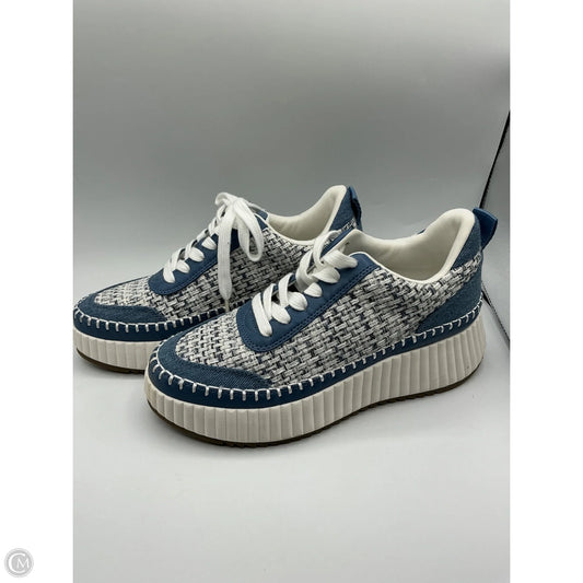 Shoes Sneakers By Universal Thread In Blue & White, Size: 7
