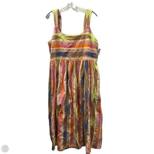 Dress Casual Midi By Nic + Zoe In Multi-colored, Size: Xl