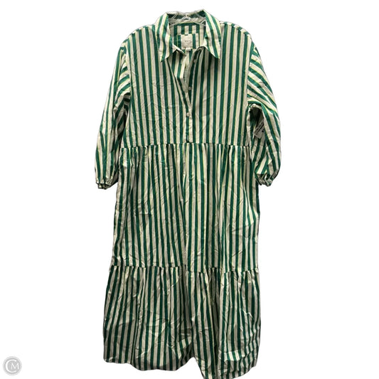 Dress Casual Midi By Maeve In Green, Size: L